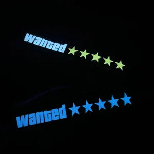 Wanted LED Electric Car Sticker